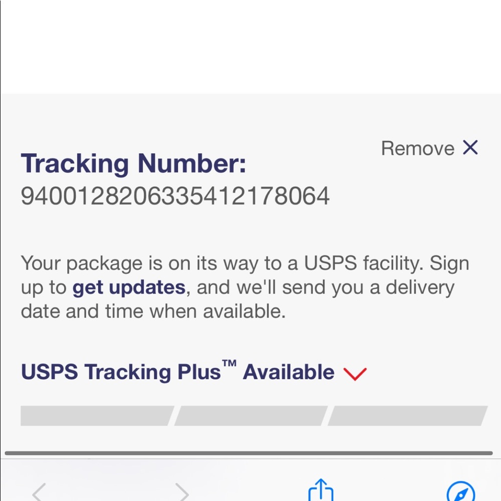Tracking number